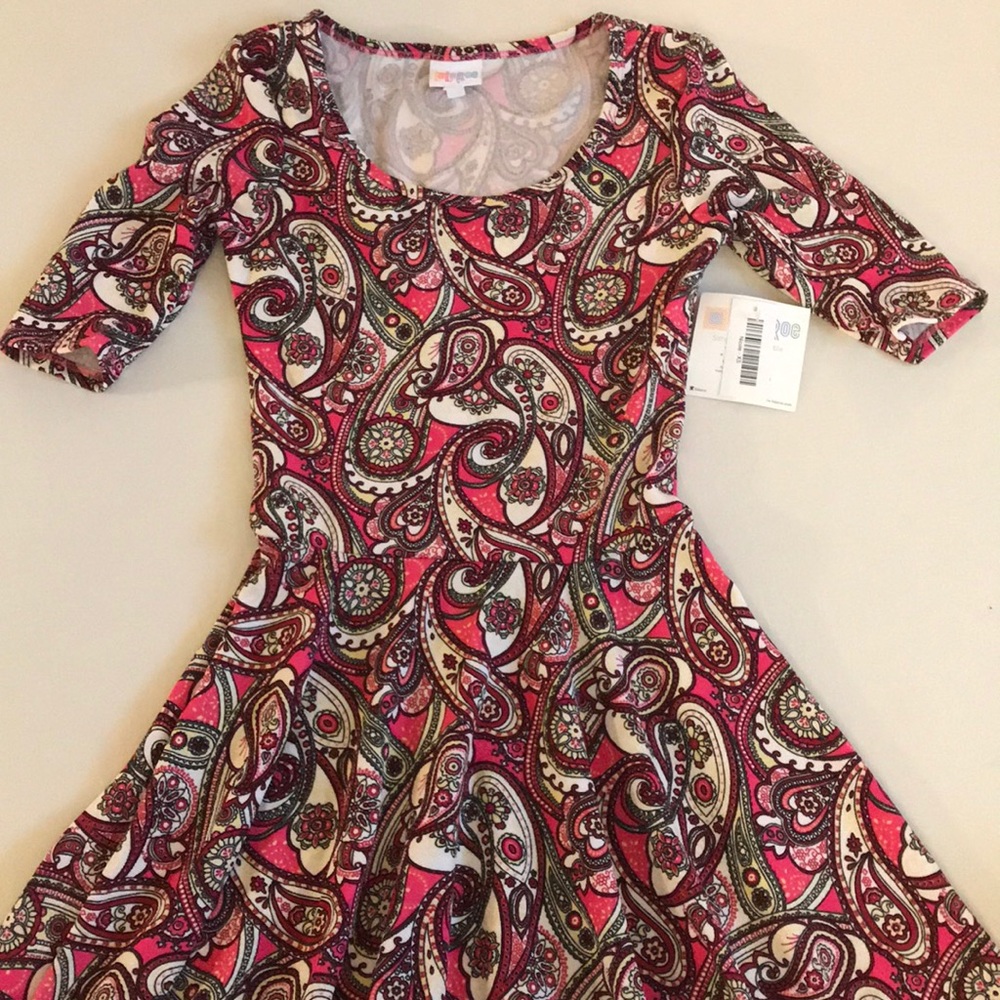 LuLaRoe Nicole Dress XS NWT Vintage HTF Unicorn